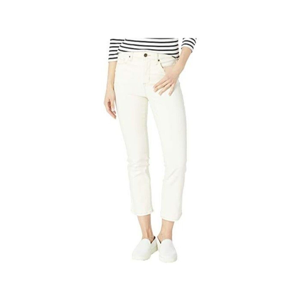 Vintage America Women's High-Rise Slim Crop Jeans sz 16 / 33  White